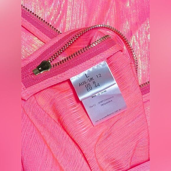 Bronx and Banco Florence Strapless Metallic Gown size L - Picture 11 of 11